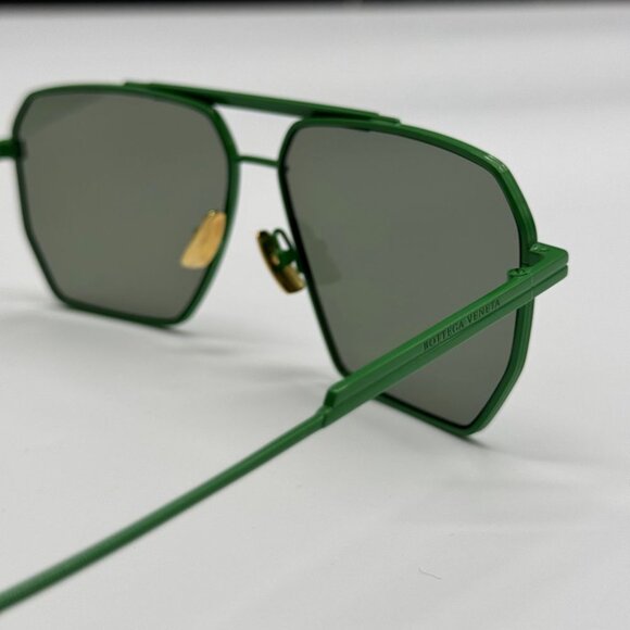NEW BOTTEGA VENETA BV1012S 006 UNISEX GREEN AVIATOR BOTTEGA VENETA SUNGLASSES main image 10